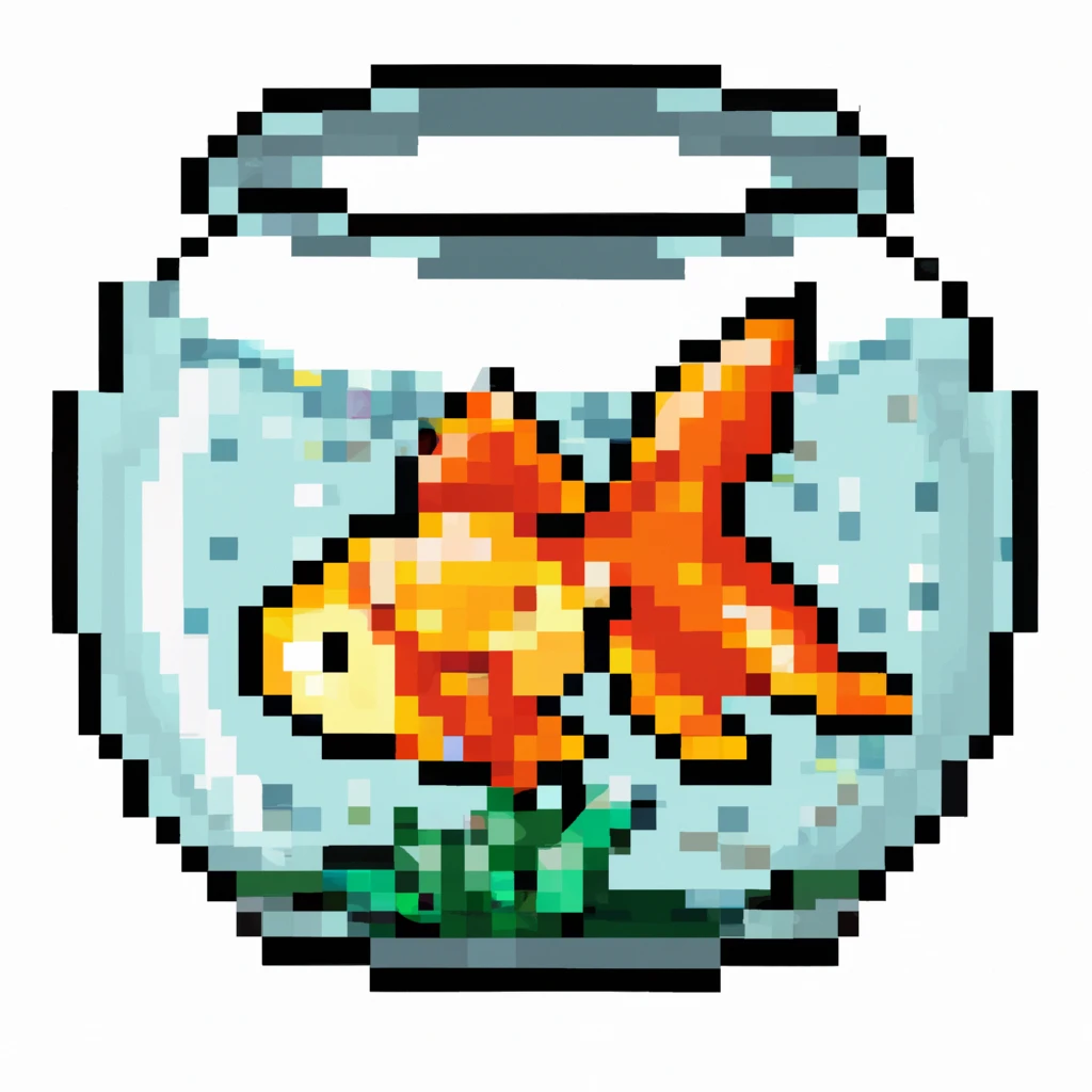 Goldfish pixel art